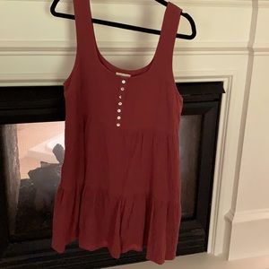 Soft Urban Outfitters burnt orange/brn dress
